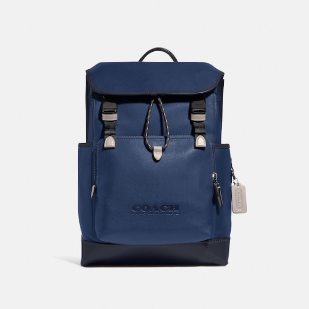 Coach League Flap Backpack In Colorblock
